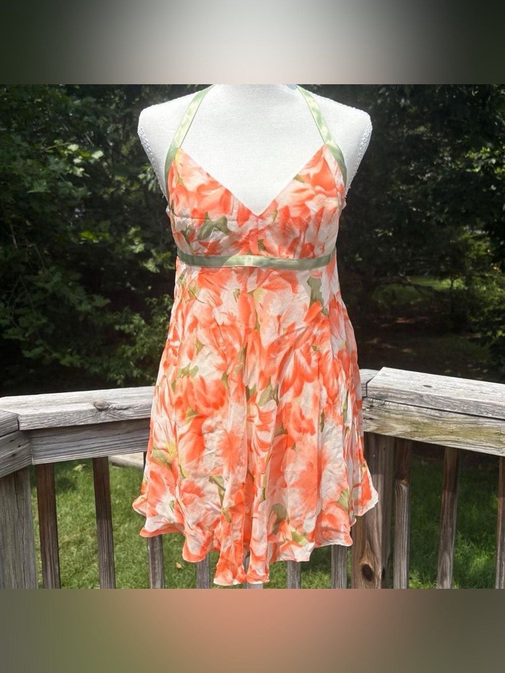 Silk floral halter top from Moda International